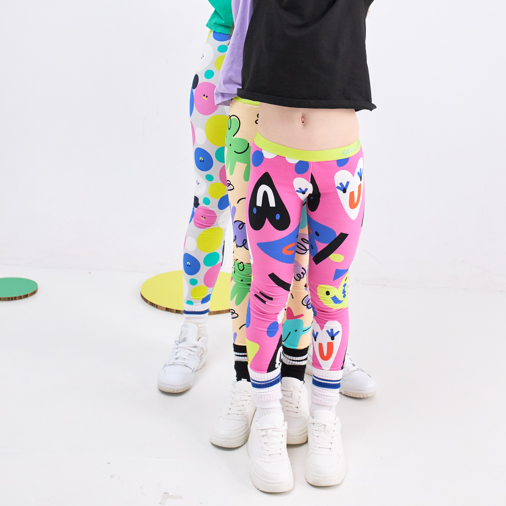 women, cotton leggings crazy legs