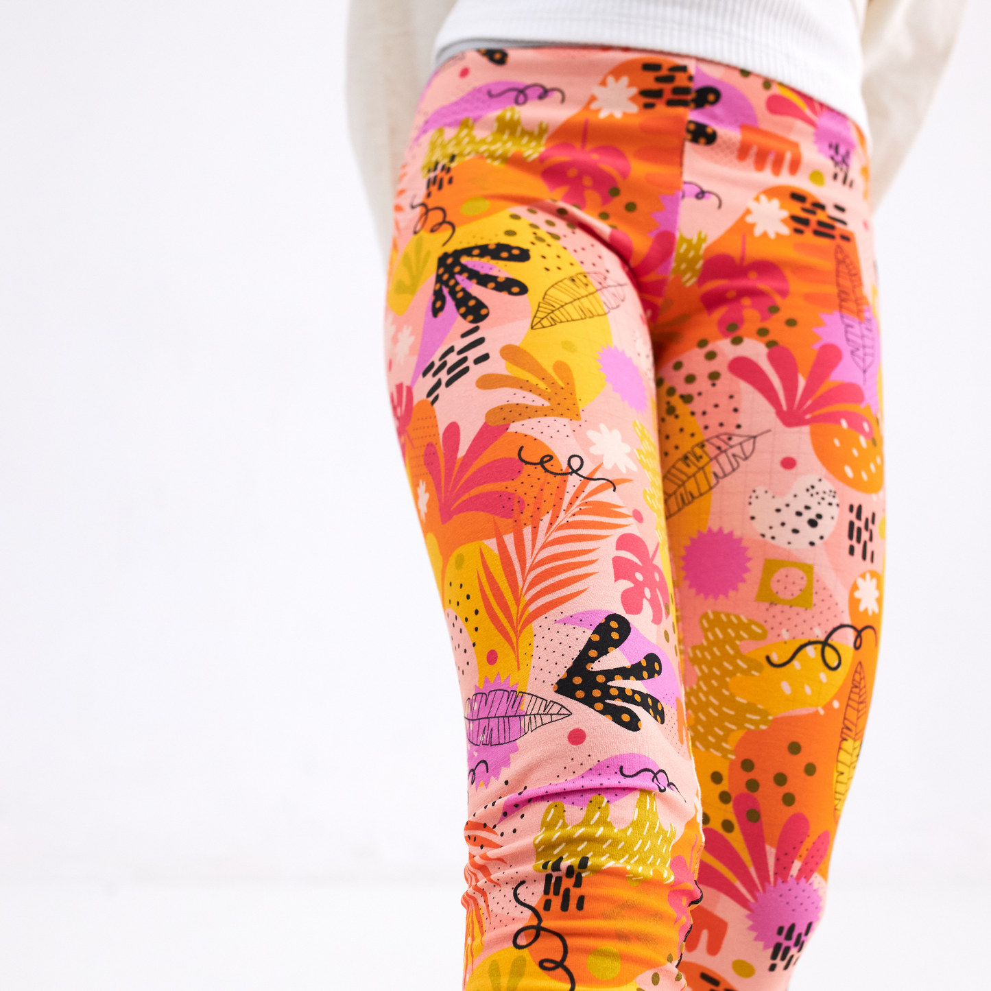 kids cotton leggings crazy legs