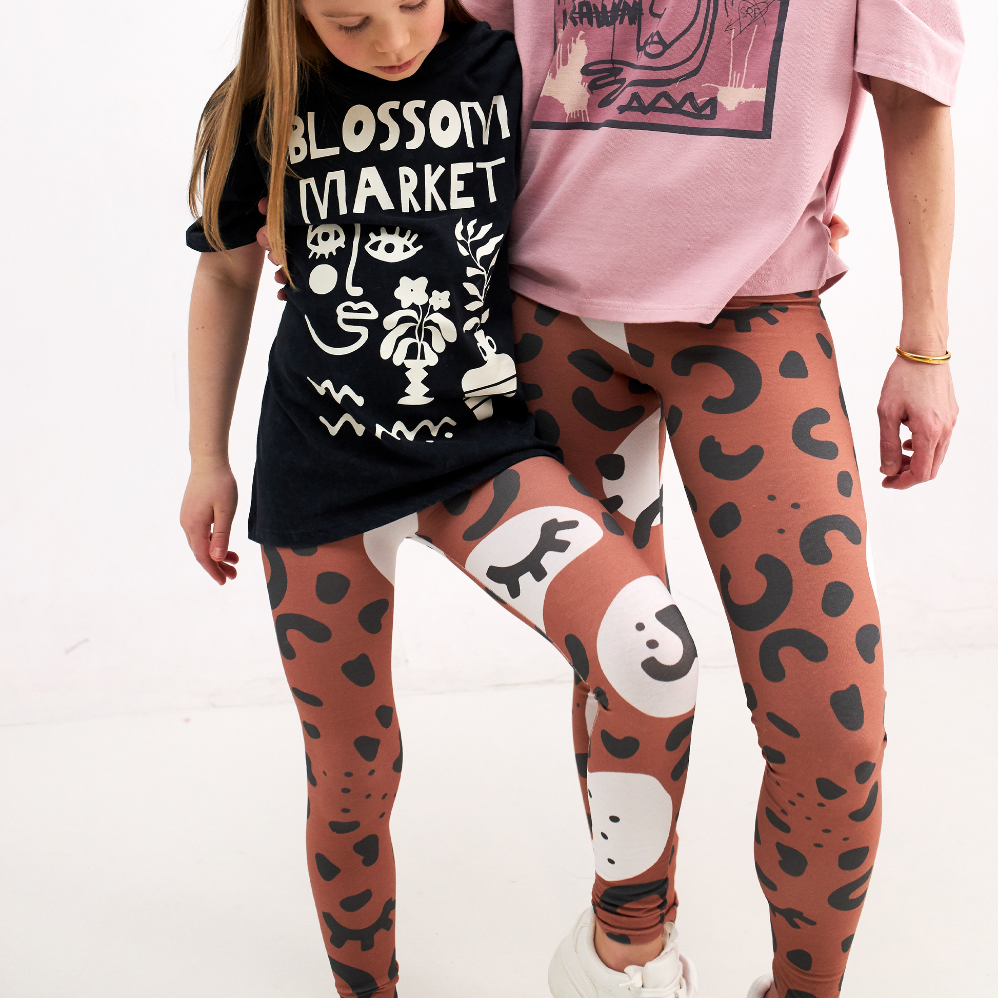 kids cotton leggings crazy legs