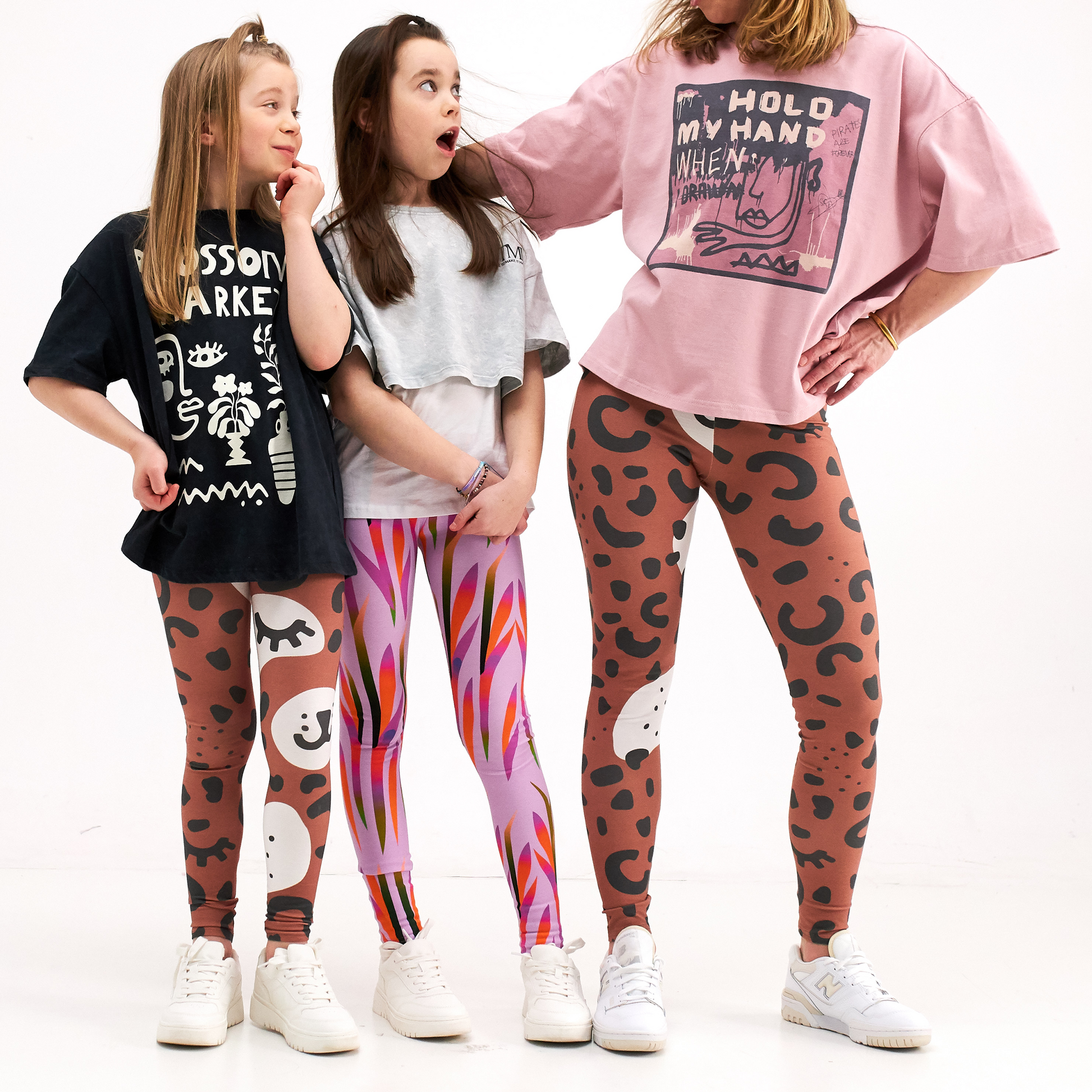 kids cotton leggings crazy legs