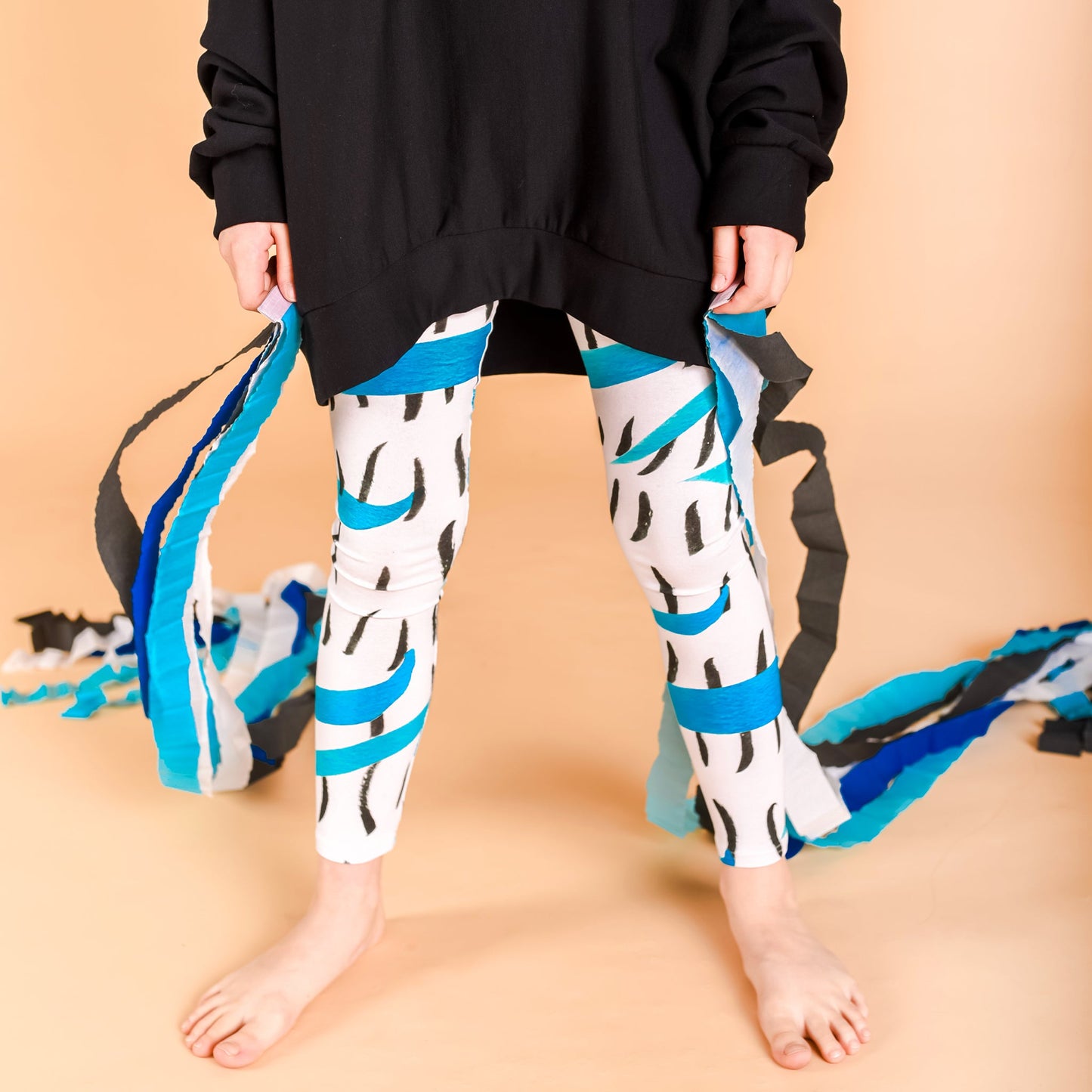 kids cotton leggings crazy legs